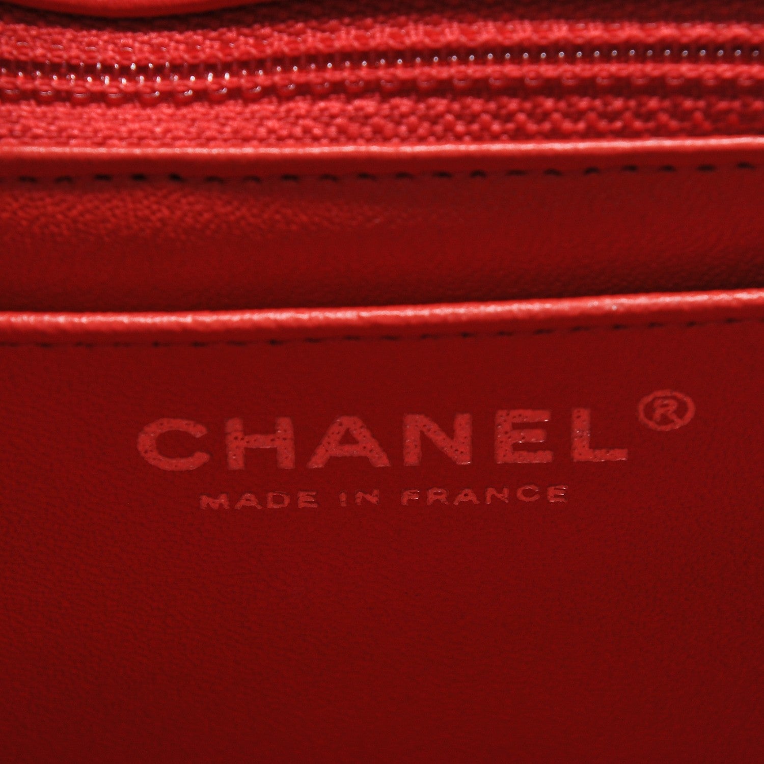 Chanel Caviar Quilted Mini Square Flap Red 5 of 7