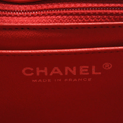 Chanel Caviar Quilted Mini Square Flap Red 5 of 7