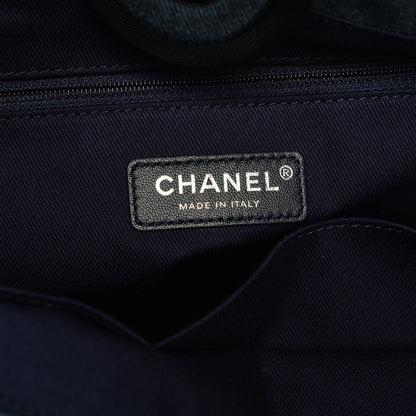 Chanel Canvas Sequin Small Deauville Tote Blue 6 of 7