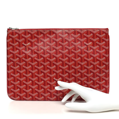 Goyard Goyardine Senat Pochette MM Red 2 of 10