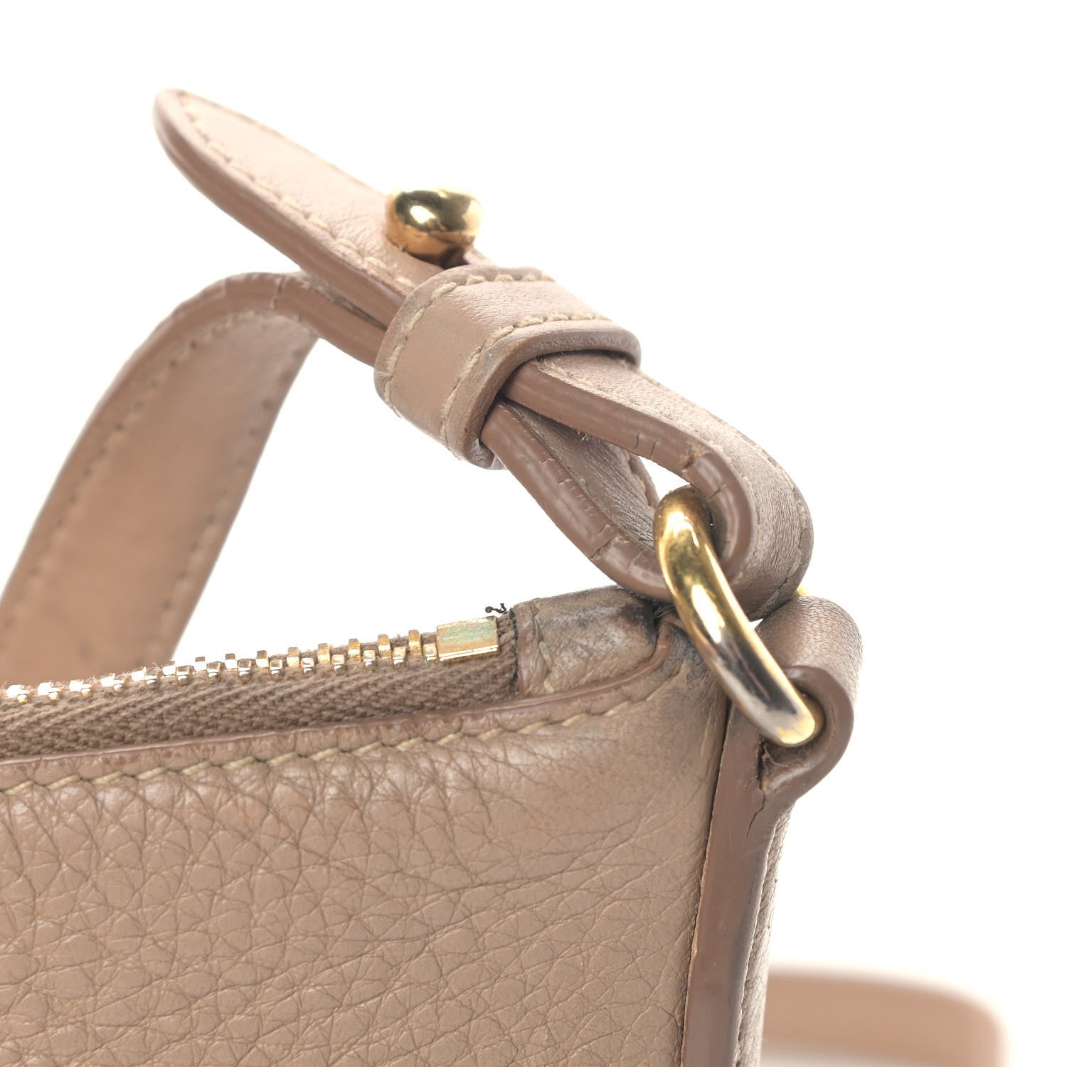 Prada Vitello Daino Zippered Shoulder Bag Cammeo 13 of 15