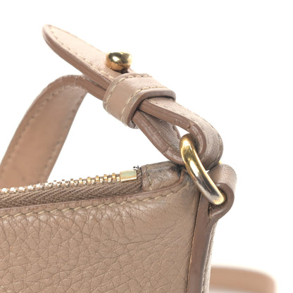 Prada Vitello Daino Zippered Shoulder Bag Cammeo 13 of 15