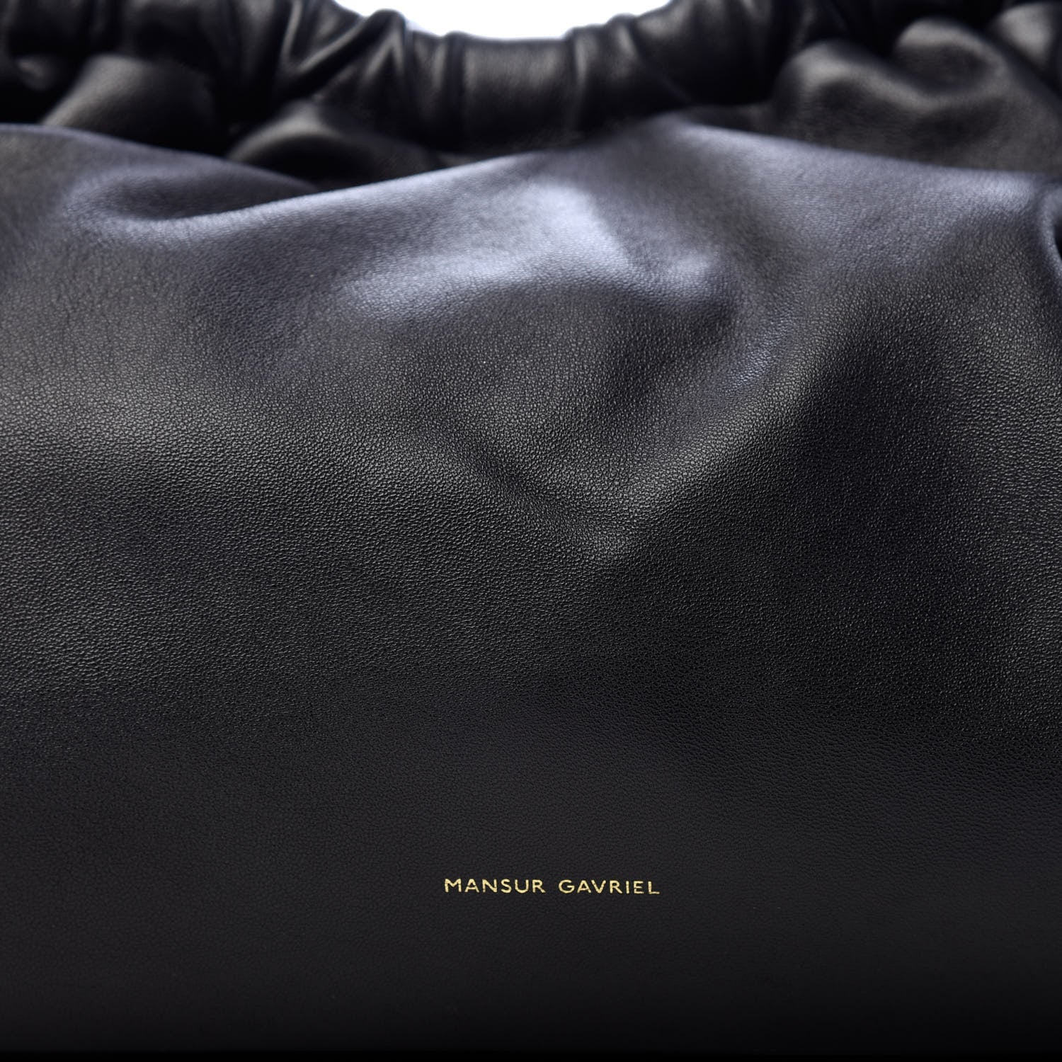 Mansur Gavriel Lambskin Cloud Clutch Black Flamma 9 of 9