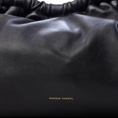 Mansur Gavriel Lambskin Cloud Clutch Black Flamma 9 of 9