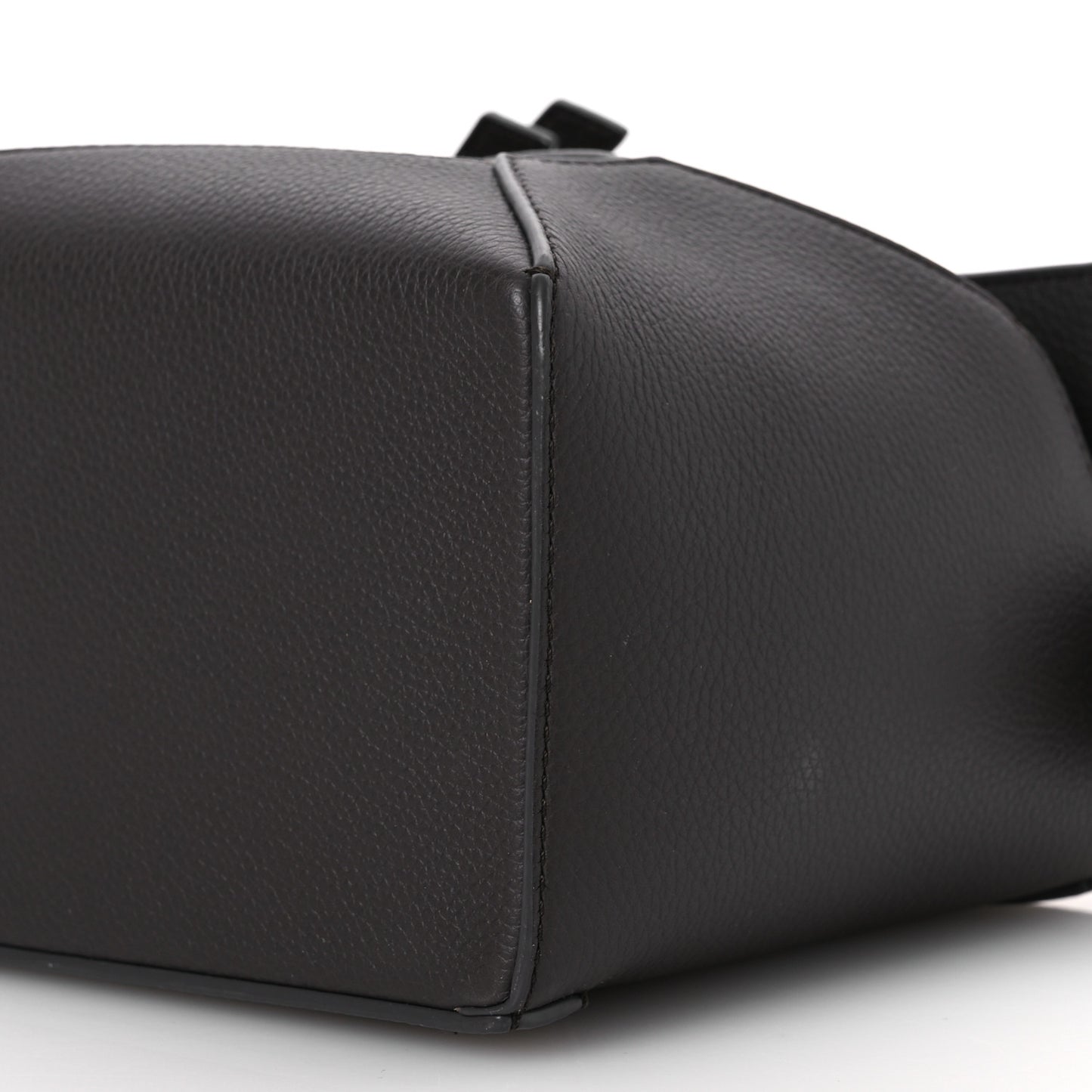 Grained Calfskin Small Puzzle Edge Bag Dark Grey