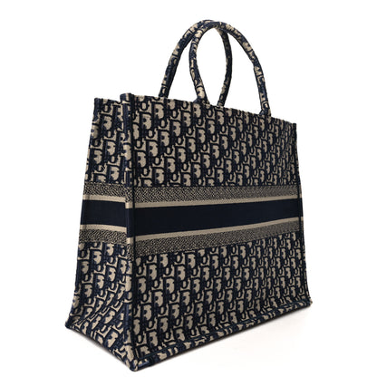 Christian Dior Oblique Large Book Tote Blue Multicolor 3 of 14