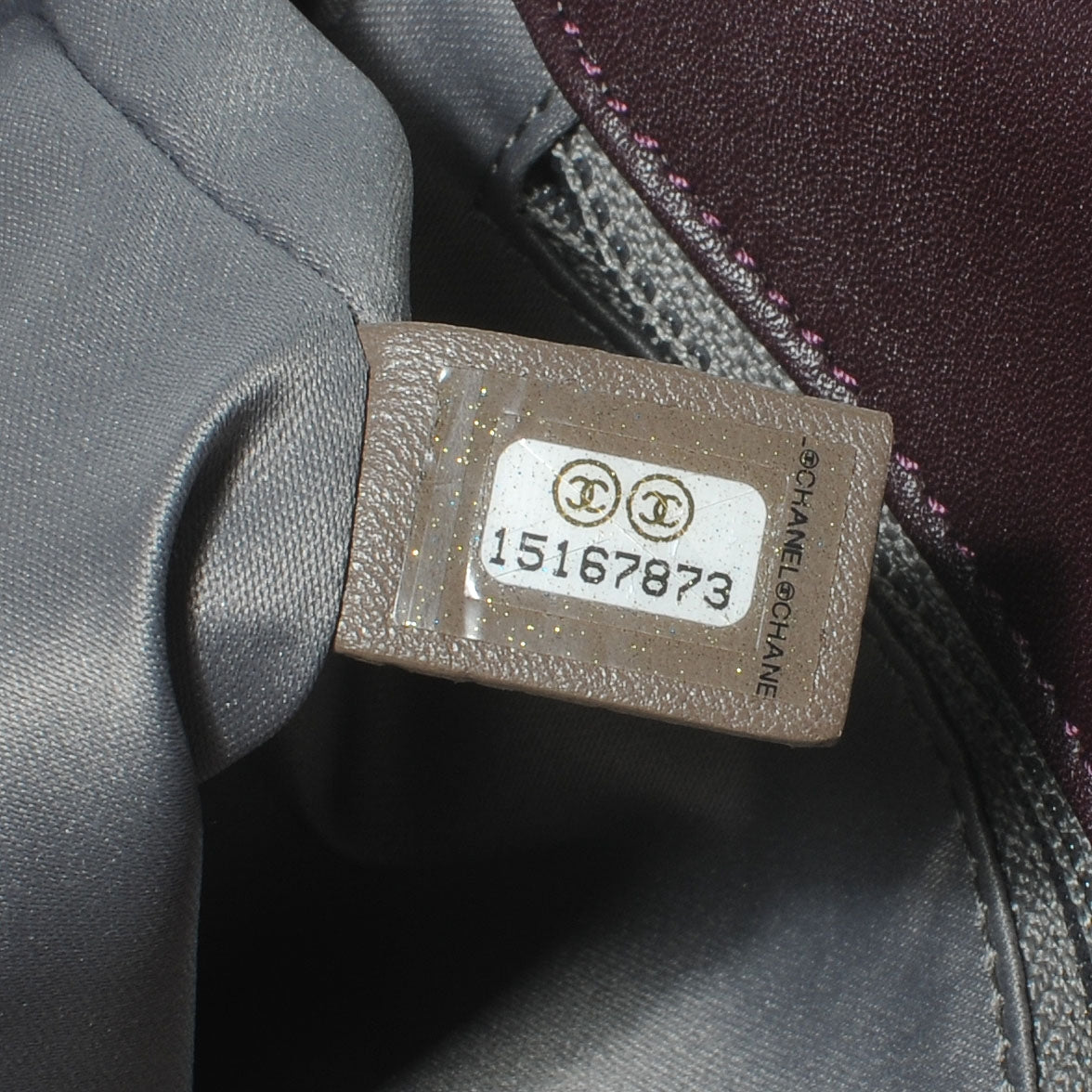Chanel Calfskin Quilted Stitch Flap Plum 8 of 8