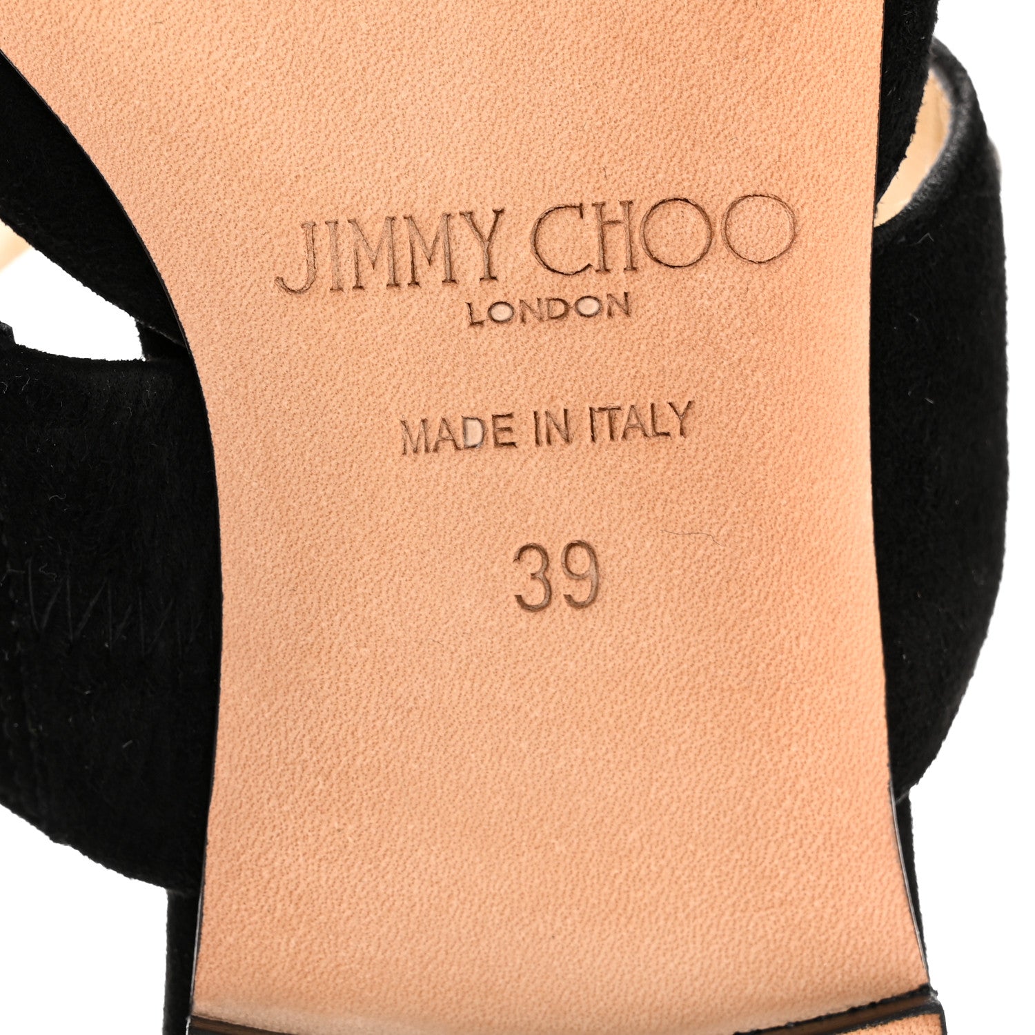 Jimmy Choo Suede Pearly Stud Embellished Basette Flat Mules 39