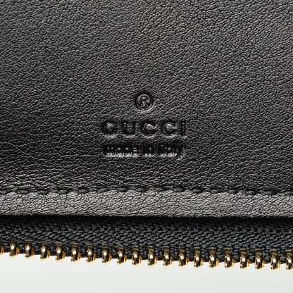 Gucci Guccissima Zip Around Travel Wallet Black 6 of 6