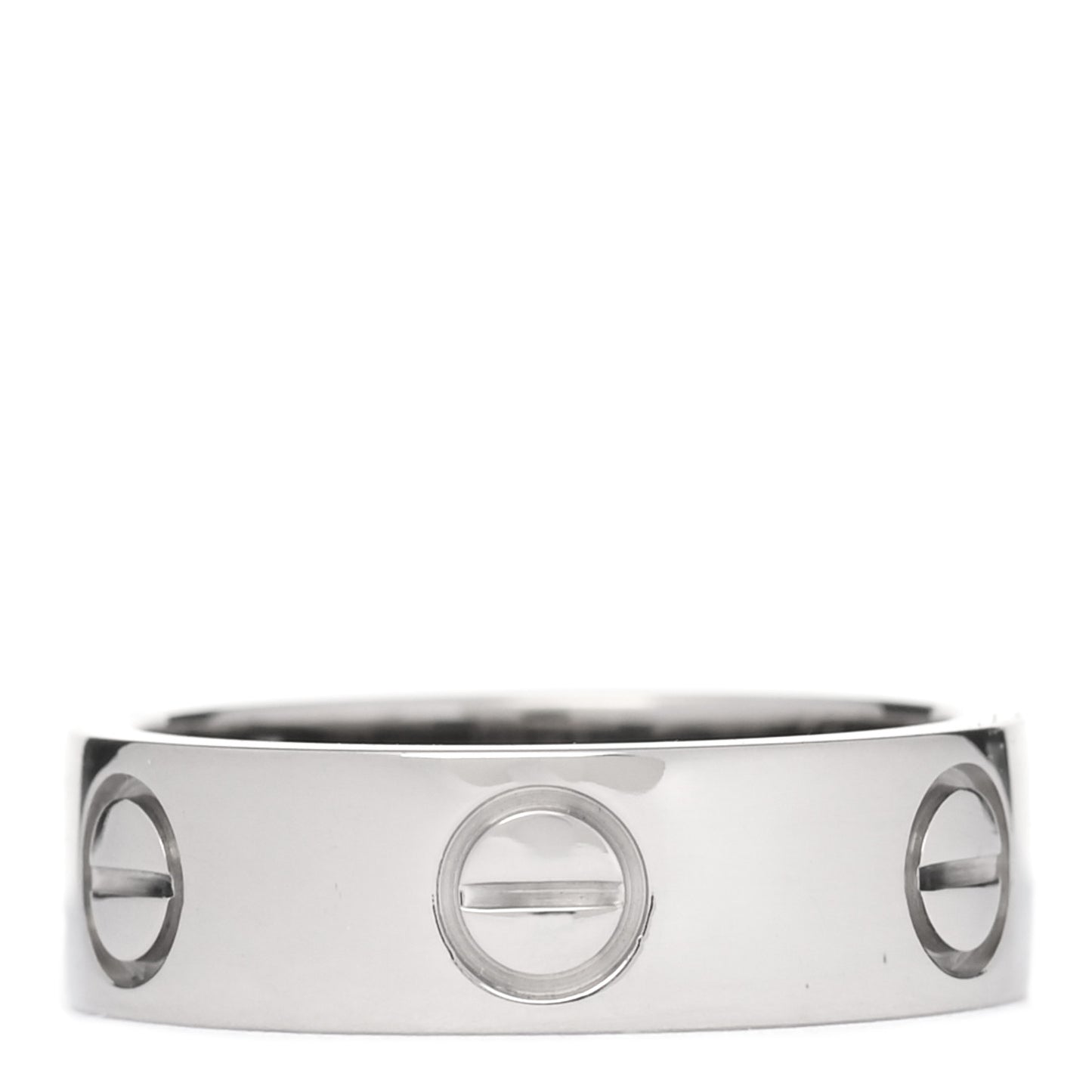 18K White Gold 5.5mm LOVE Ring 50 5.25