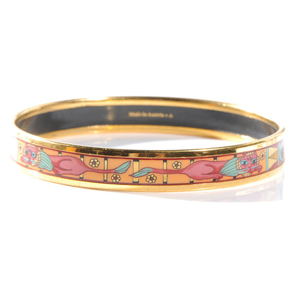 Hermes Enamel Printed Narrow Bracelet 62 3 of 5
