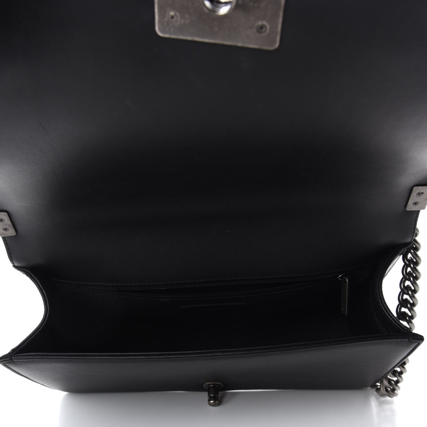 Calfskin Quilted New Medium Boy Flap Black