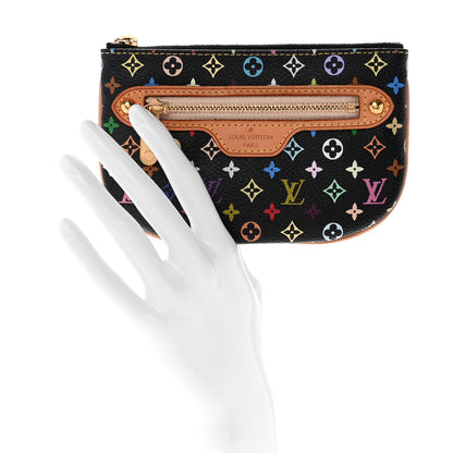 Louis Vuitton Monogram Multicolor Pochette Plate MM Black 2 of 6