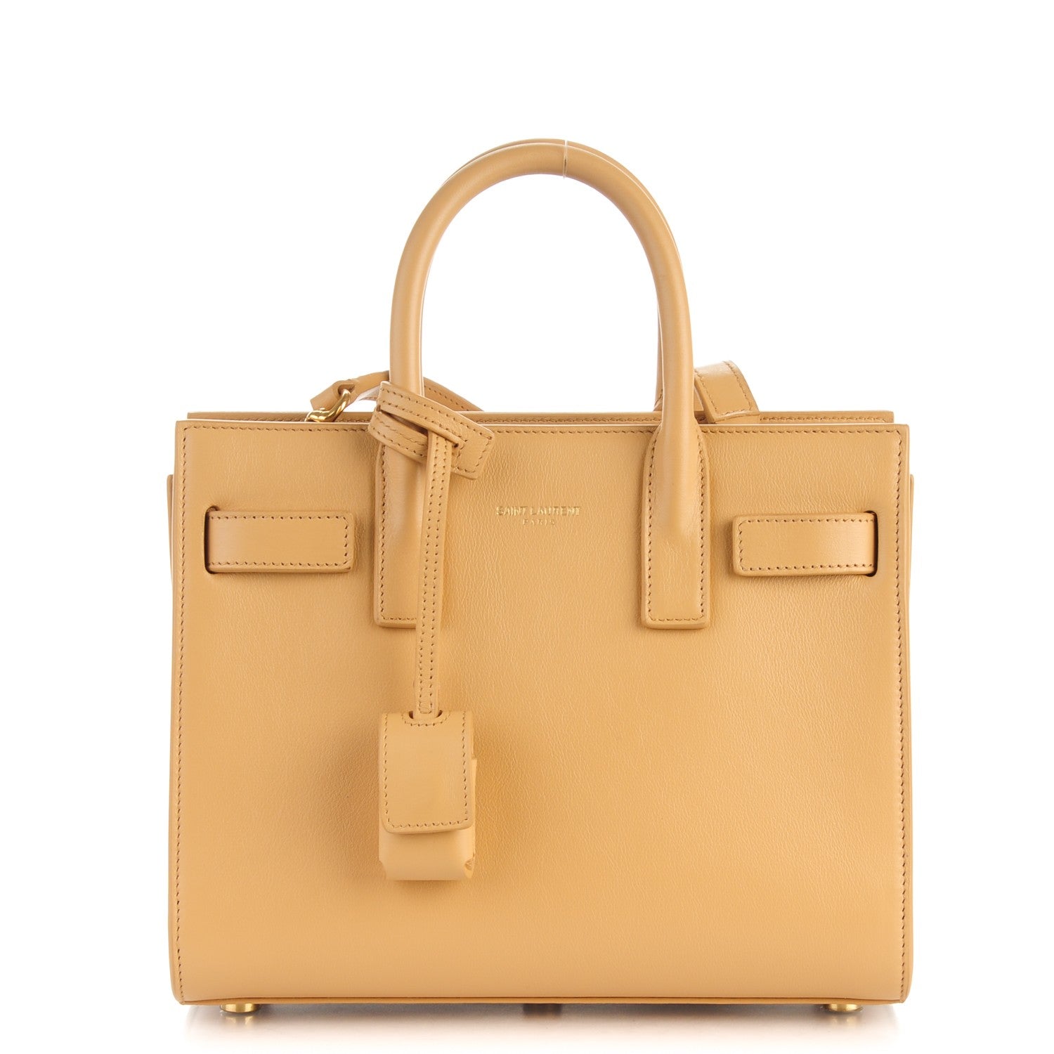 Saint Laurent Calfskin Nano Sac De Jour Dark Beige 1 of 7