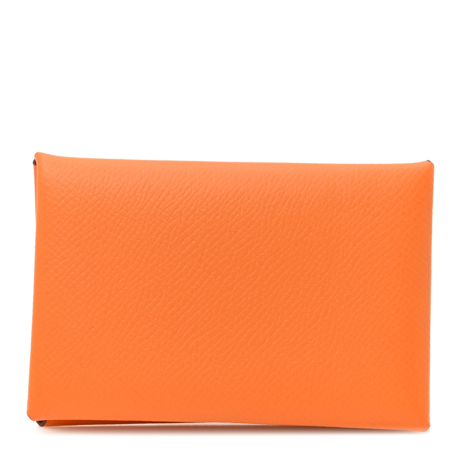 Hermes Epsom Calvi Card Case Orange 1 of 8