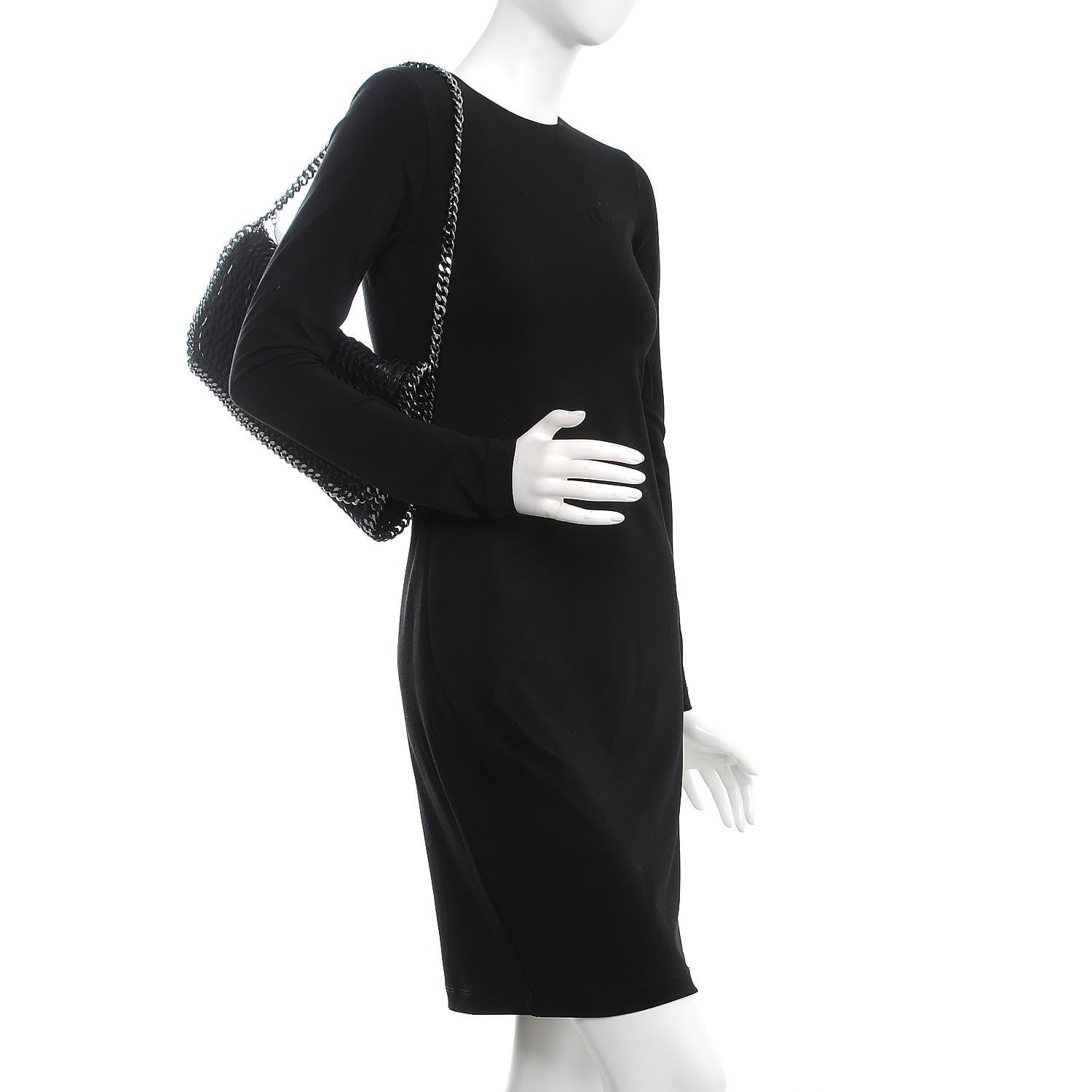 Stella McCartney Net Patent Falabella Clutch Black 2 of 7