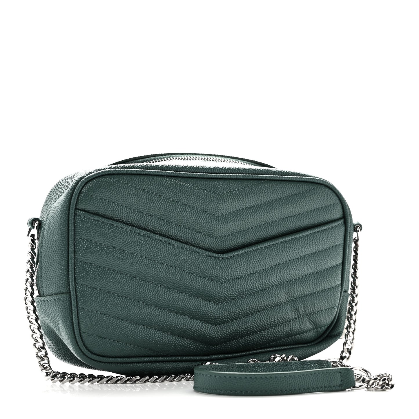 Grain De Poudre Matelasse Monogram Mini Lou Camera Bag Green Field