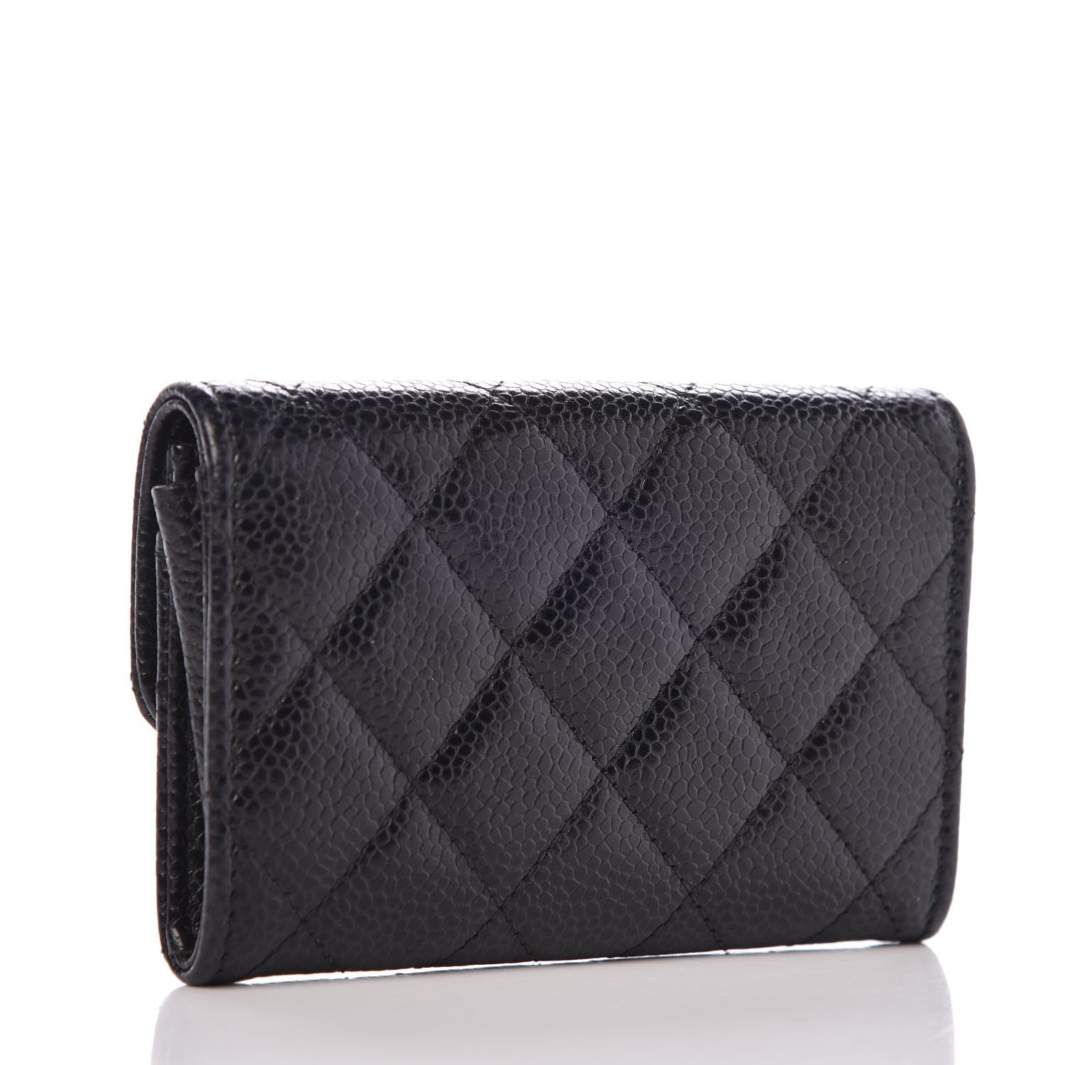Chanel Caviar Quilted Flap Card Holder Black 3 of 8