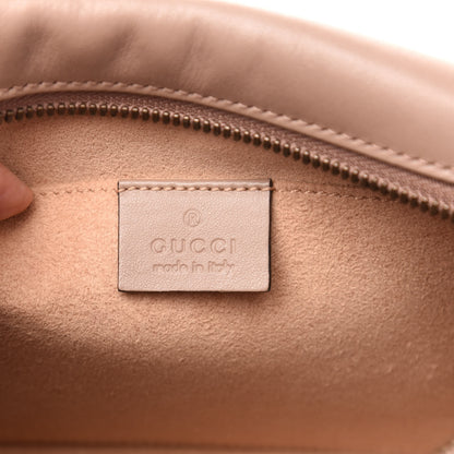 Gucci Calfskin Matelasse Small GG Marmont Chain Shoulder Bag Porcelain Rose 8 of 13