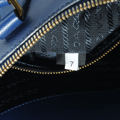 Prada Saffiano Lux Large Double Zip Tote Bluette 11 of 11