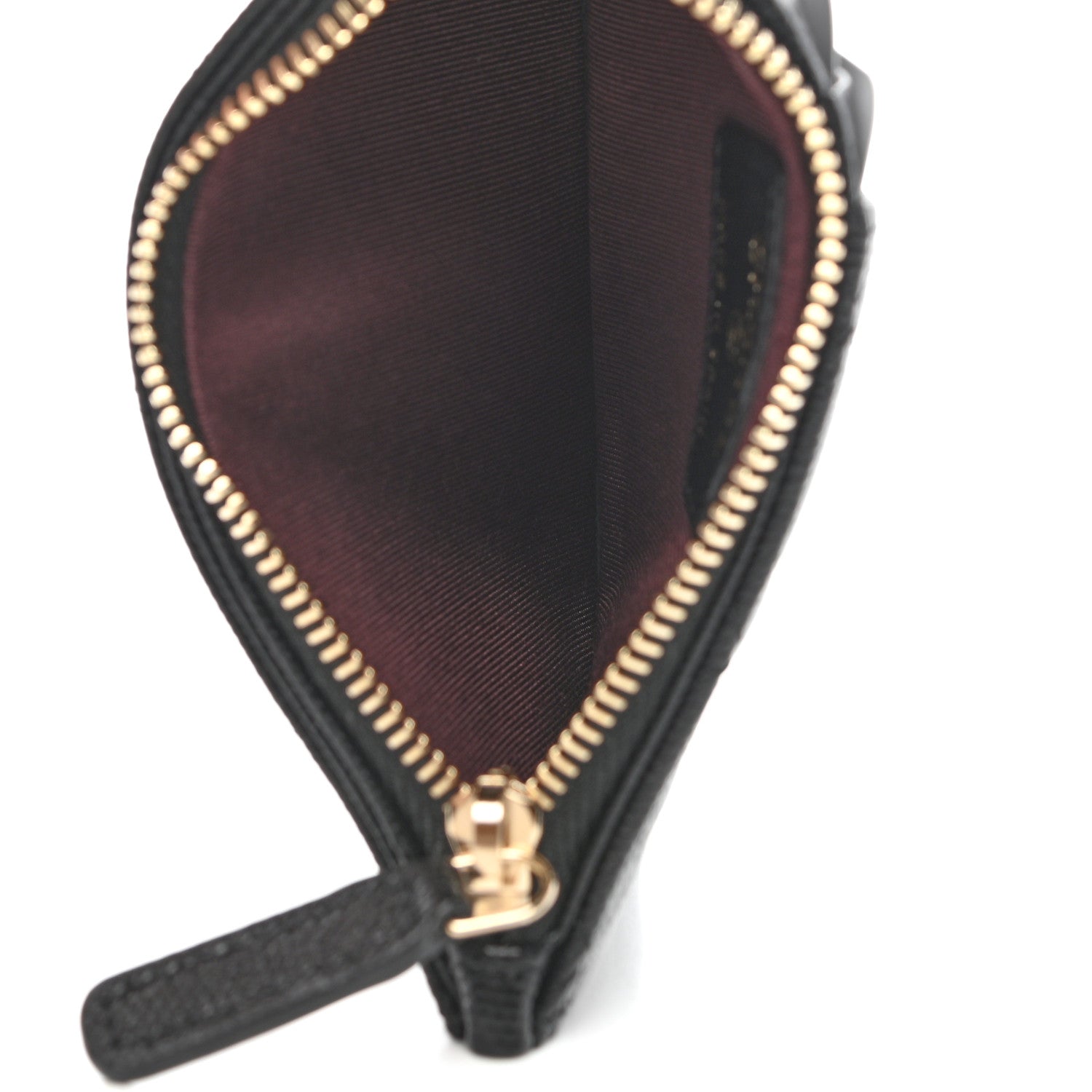 Chanel Caviar Quilted Flap Zip Card Holder Black 5 of 9