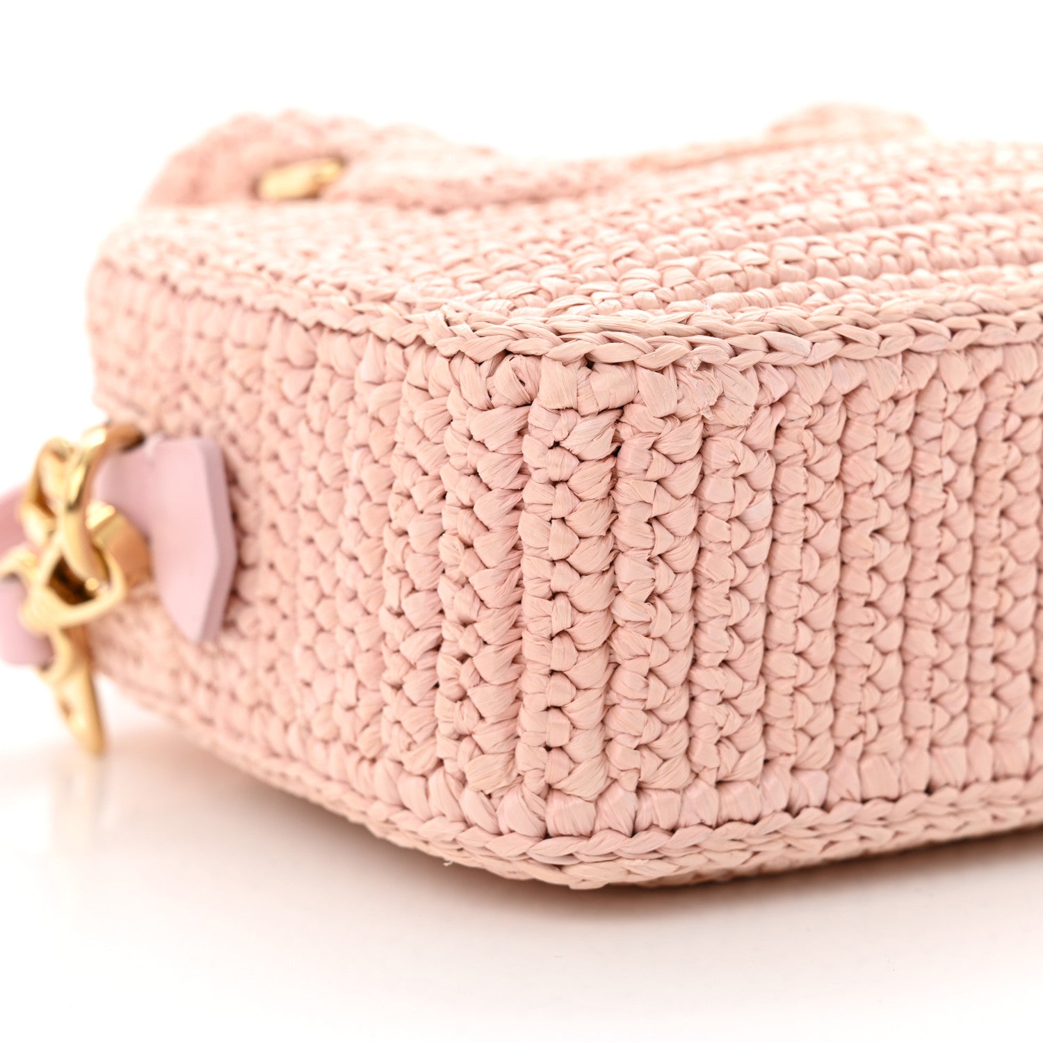Miu Miu Crochet Calfskin S Narrow Arcadie Alabaster Pink 9 of 11