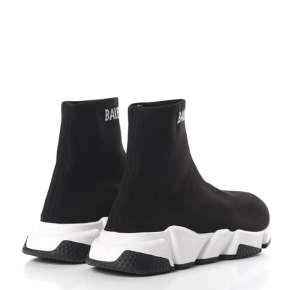 Balenciaga Neoprene Knit Mens Hi Speed Sneakers 41 Black White 4 of 9