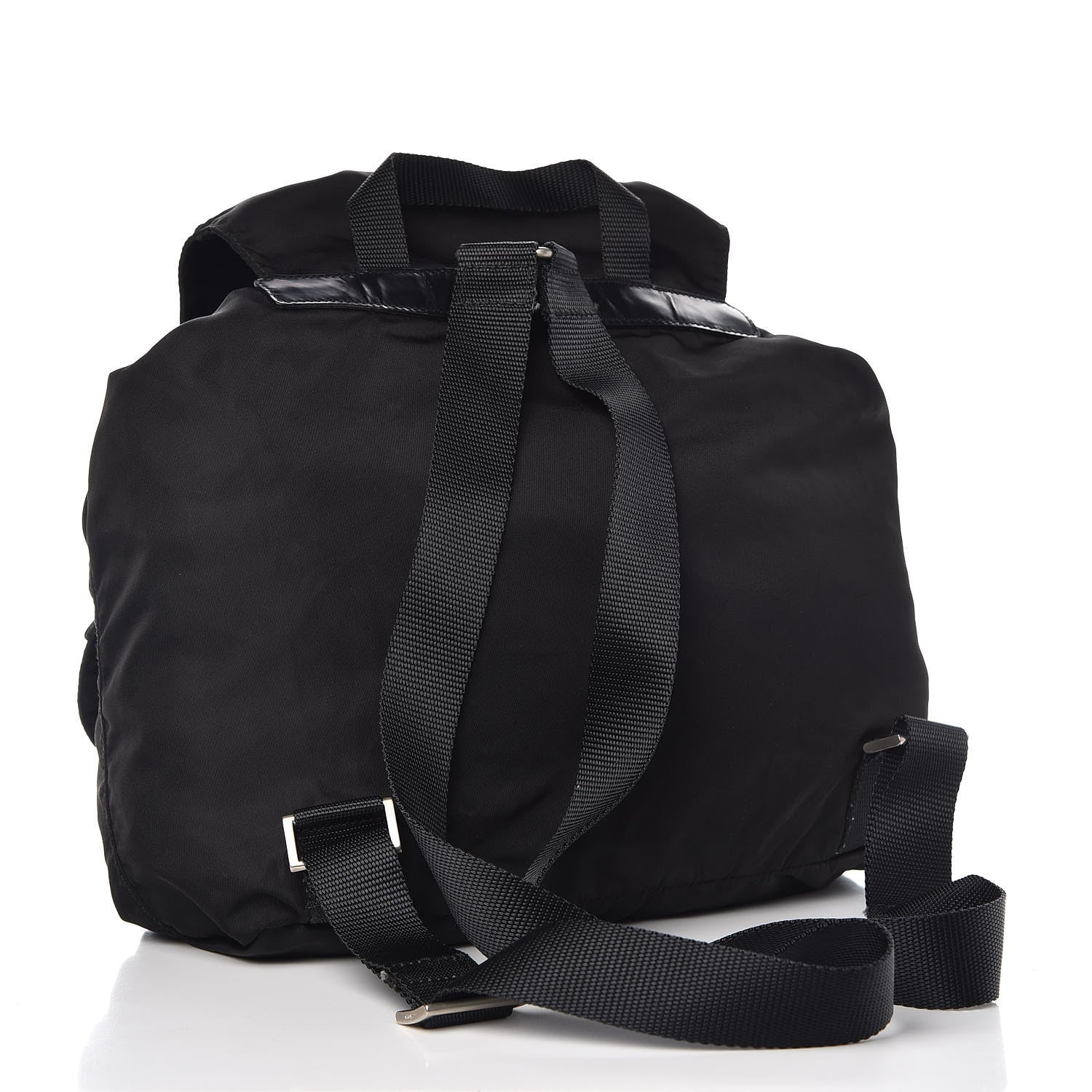 Prada Nylon Vela Medium Backpack Black 3 of 11
