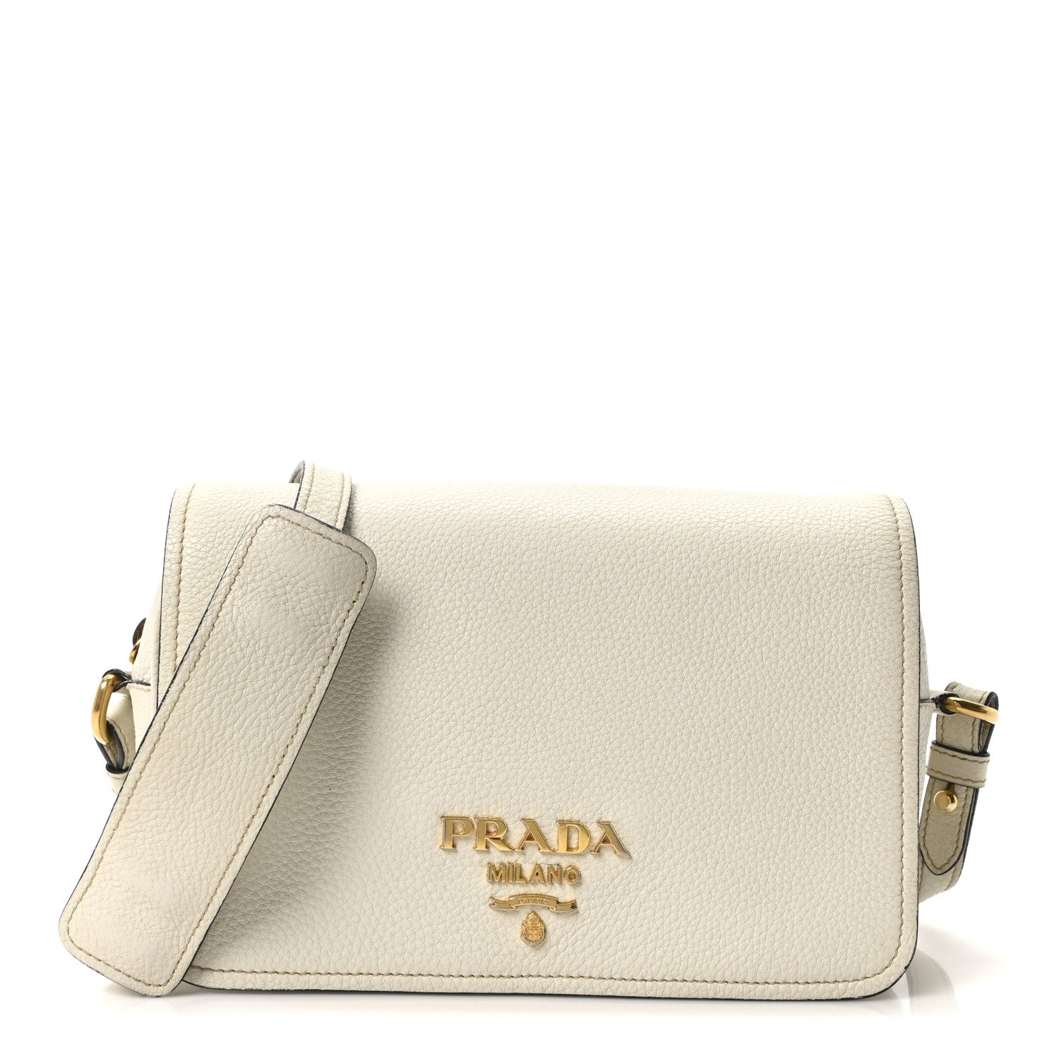 Prada Vitello Phenix Crossbody Bag Talco 1 of 11