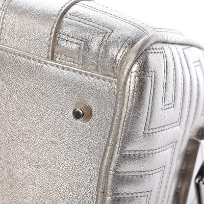 Versace Metallic Calfskin Snap Out Of It Bag Silver 11 of 12