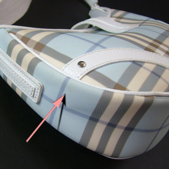 Bluebell Check Plaid Hobo Blue