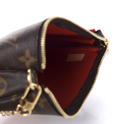 Louis Vuitton Monogram 2018 Christmas Animation Mini Cats Pochette Accessories 9 of 9