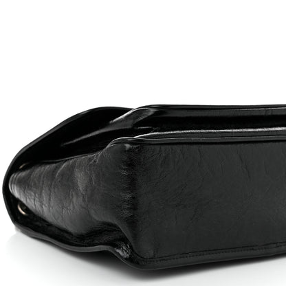 Saint Laurent Crinkled Calfskin Monogram Medium Niki Chain Satchel Black 9 of 10
