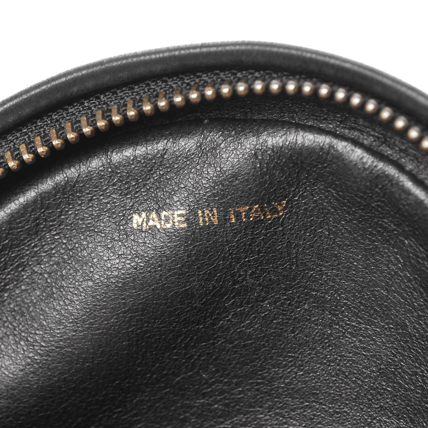 Lambskin Quilted Round Tassel Crossbody Bag Black