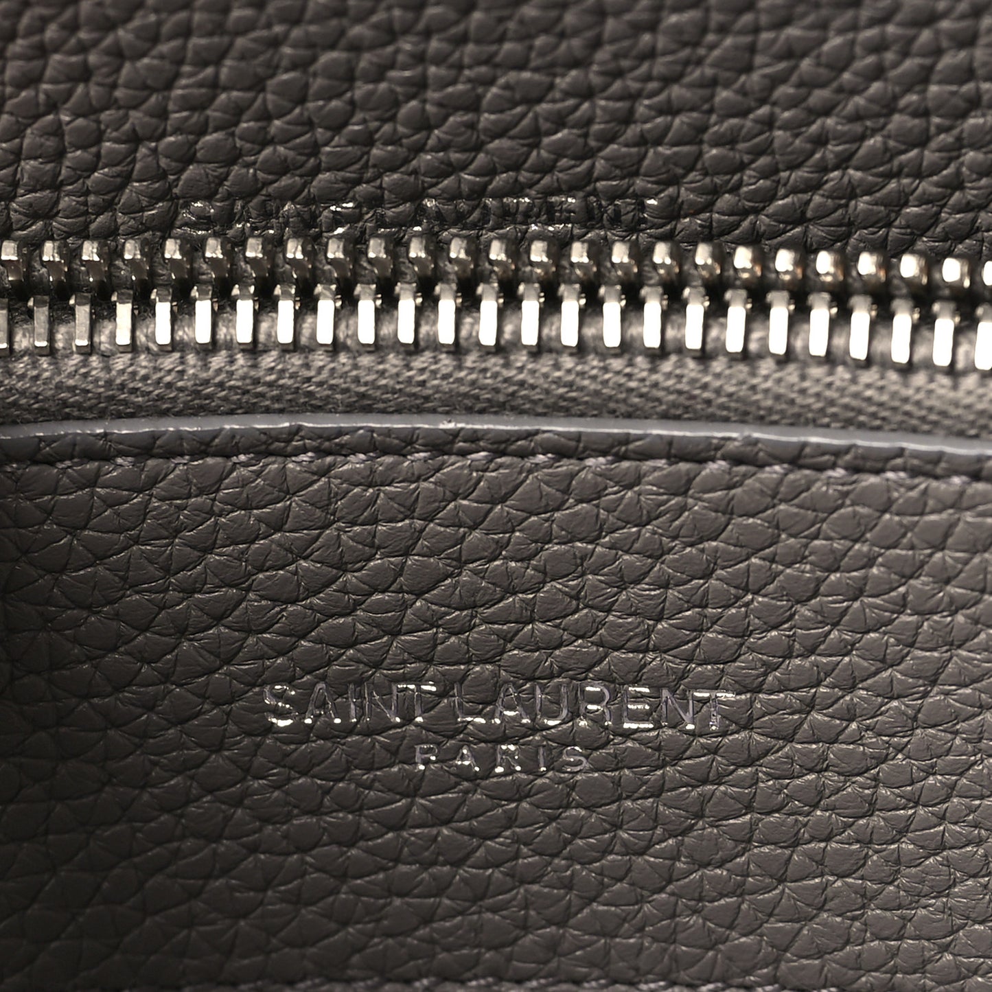Grained Calfskin Baby Supple Sac De Jour Fog