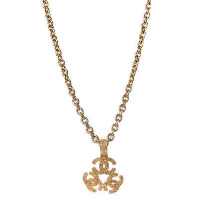 Chanel Triple CC Chain Necklace Gold 1 of 5