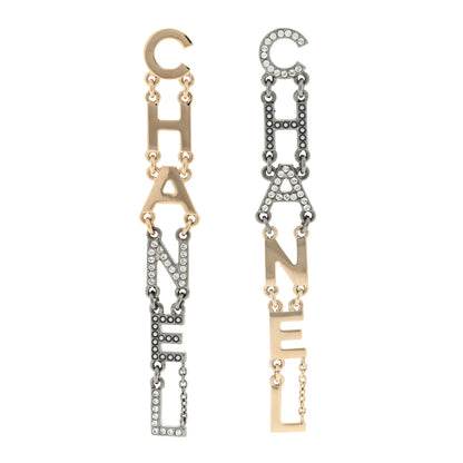 Chanel Crystal Pearl Chanel Bright Young Things Earrings Gold Ruthenium 1 of 4