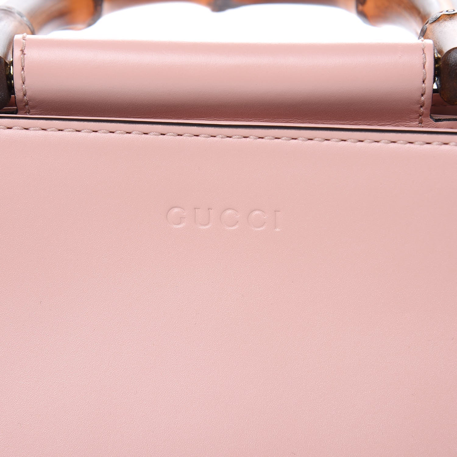 Gucci Nappa Bamboo Web Mini Nymphaea Top Handle Bag Perfect Pink Mystic White 9 of 12