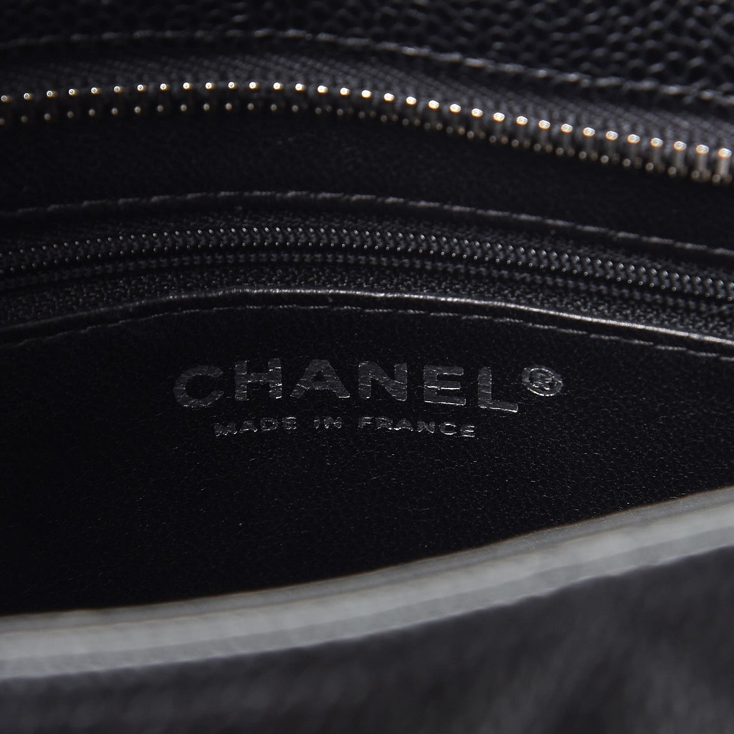 Caviar Quilted Medallion Tote Black