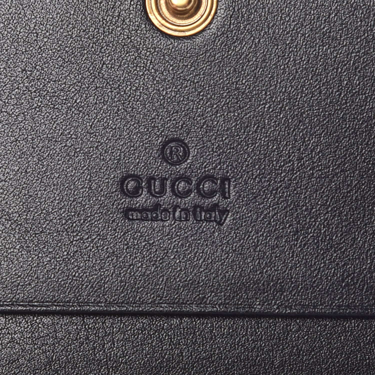 Gucci Calfskin Matelasse GG Marmont Card Case Wallet Black 5 of 8