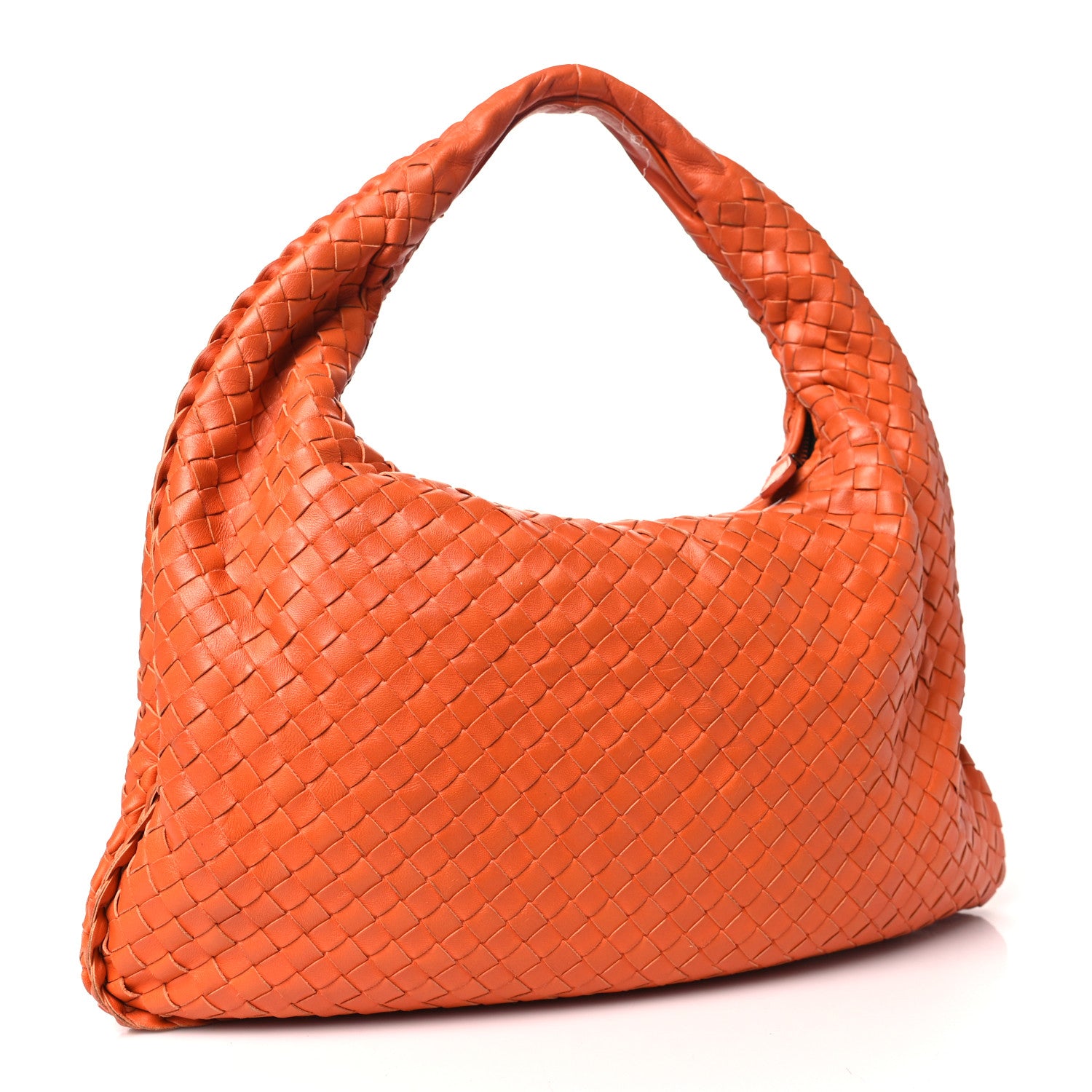 Bottega Veneta Nappa Intrecciato Medium Veneta Hobo Orange 3 of 9
