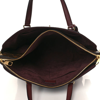Louis Vuitton Monogram Flower Zipped Tote MM Bordeaux 4 of 5