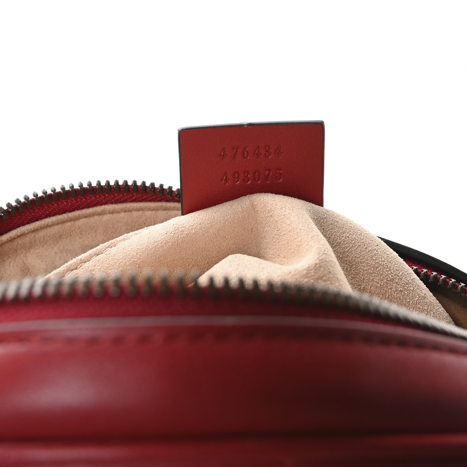 Gucci Calfskin Matelasse GG Marmont Belt Bag 85 34 Hibiscus Red 7 of 12