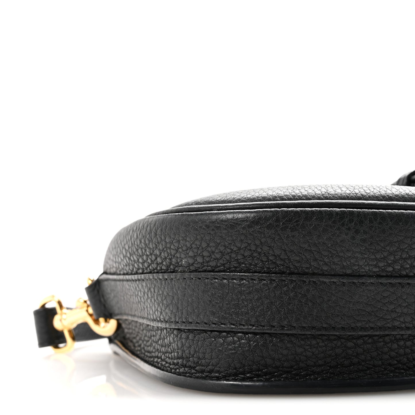 Grained Calfskin Medium Bobby Flap Black