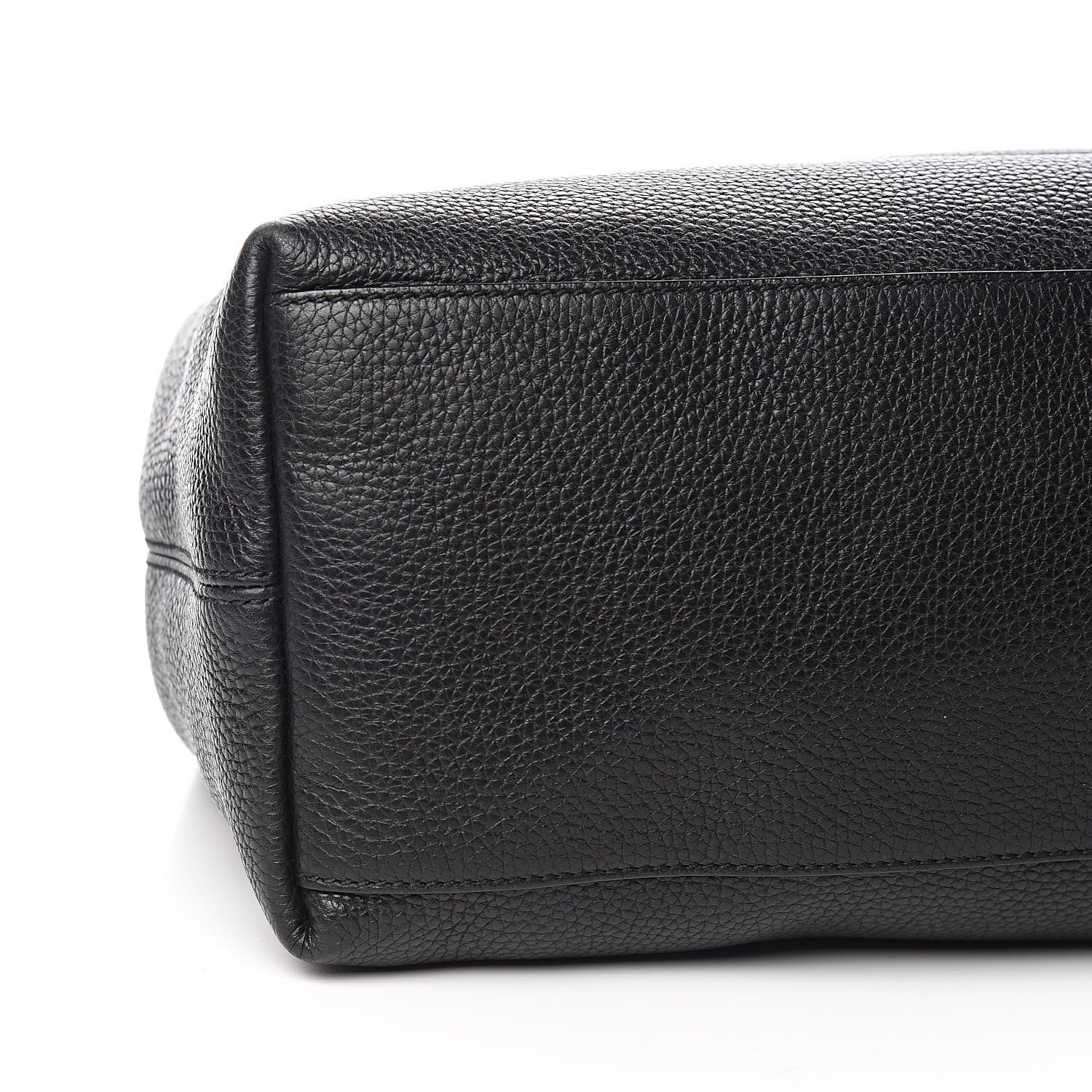 Gucci Pebbled Calfskin Medium Soho Chain Shoulder Bag Black 8 of 10