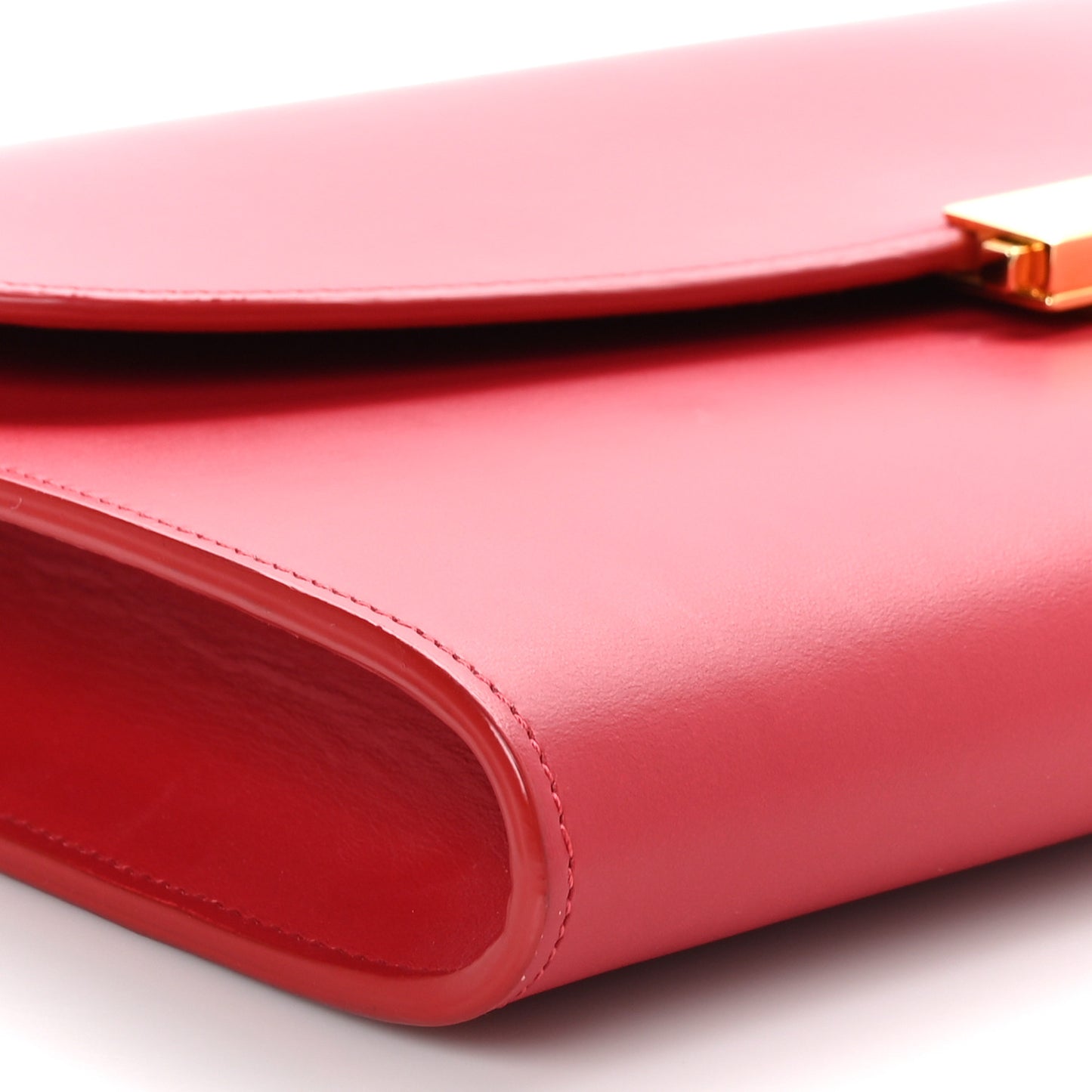Calfskin Envelope Flat Clutch Flamma