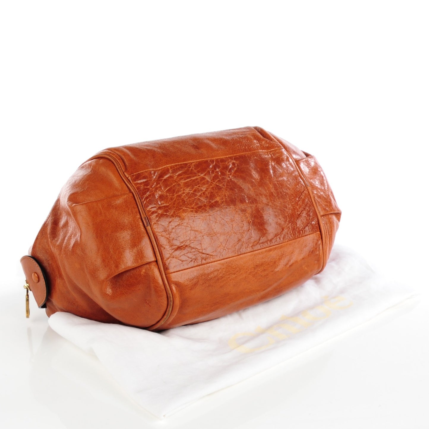 Tumbled Lambskin Medium Ethel Satchel Nutmeg Moka