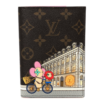 Louis Vuitton Monogram 2022 Christmas Animation Paris Passport Cover Pink 1 of 8