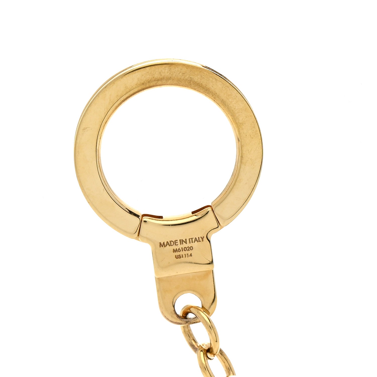 Louis Vuitton LV Tag Bag Charm Gold 4 of 4