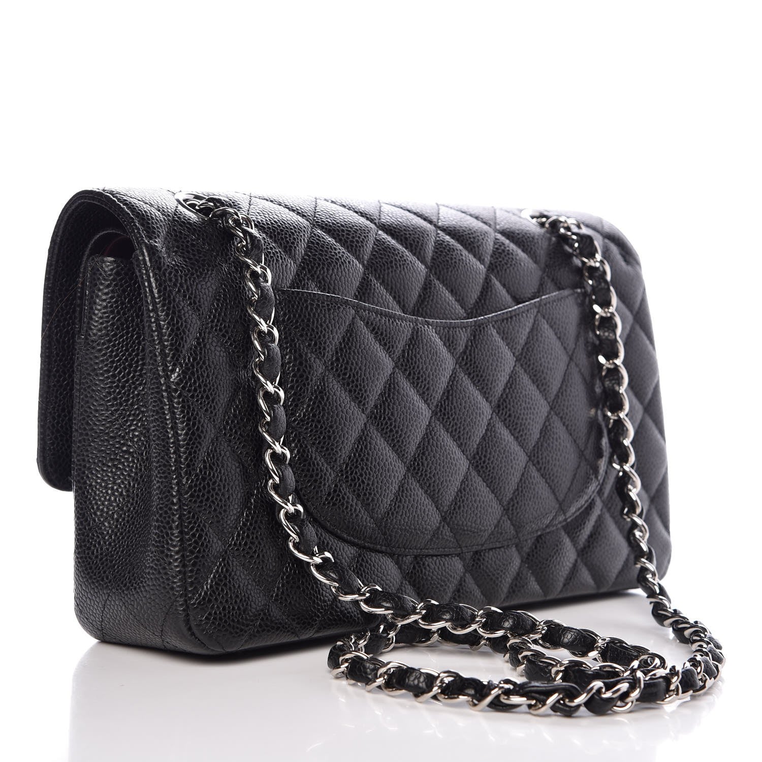 Chanel Caviar Quilted Medium Double Flap Black 3 of 9